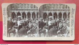 MARCHÉ DE FLEURS 1894  BRUSSELS BELGIQUE - Stereoscopes - Side-by-side Viewers