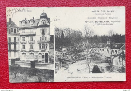 HÔTEL DES BAINS M-MME DUVILLARD PROPRIÉTAIRES VUE GENERALE SUR LE PARC ET L ÉTABLISSEMENT THERMAL - Luxeuil Les Bains