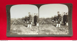 STÉRÉO DÉTACHEMENT D INFANTERIE EN CAMPAGNE H.C. WHITE CO USA 1904 - Stereoscoop