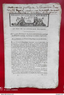 BULLETIN DES LOIS EXTRAIT DU PROCÈS VERBAL SÉANCE PUBLIQUE DU DIRECTOIRE EXÉCUTIF ARRÊTÉ QUI ORDONNE L IMPRESSION - Gesetze & Erlasse