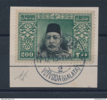 1914 Turchia -  Sultano Mohammed V , 193  USATO Su Frammento - Voivoda (Galata) - Autres & Non Classés