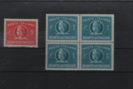 Italien Michel Cat.No. Duty  Mnh/** 7/8 - Revenue Stamps