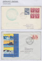 Greenland Station Stromfjord  4 Covers + Postcard  (GB176) - Forschungsstationen & Arctic Driftstationen