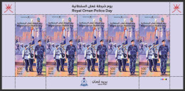 OMAN 2024 Royal Oman Police,Haitham Bin Tariq Al Said,Horse,Car,Helicopter,Tank,Women,Gun,Flag, Full Sheet MNH (**) - Oman