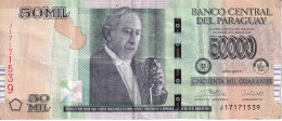 BILLETE DE PARAGUAY DE 50000 GUARANIES DEL AÑO 2017 (BANK NOTE) - Paraguay