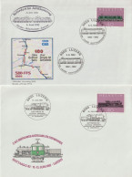 ETR FER 08 . 2 Enveloppes  . Suisse . Ch De Fer . Cachet Gottardo 82 . 6000 Luzern  . 1982 . Gotthardbahn . - Spoorwegen