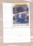 1985 Nr 2157** Drukdatum.Europalia '85. - Hoekdatums