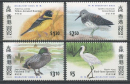 HONG KONG 1997 N° 814/817 ** Neufs MNH  Superbes  C 5 €   Faune Oiseaux Birds Yellow Breasfted Bunting Animaux - Nuevos