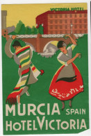 Murcia Spain Hotel Victoria - Etiquetas De Hotel