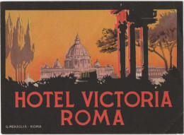 Hotel Victoria Roma - Etiquettes D'hotels