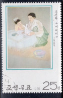 North Korea 1976 Single Stamp For Paintings In Fine Used. - Corée Du Nord