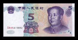 China 5 Yuan Mao Tse-Tung 1999 Pick 897 Sc Unc - China