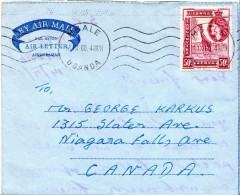 Postal History: Uganda Cover - Jirafas