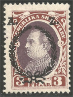 120 Albanie 1927 President Ahmed Zogu Surcharge MH * Neuf (ALB-222) - Albanie