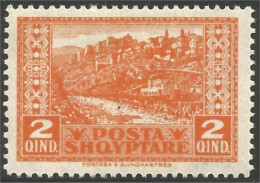 120 Albanie 1923 Gjirokaster MVLH * Neuf Très Légère Trace CH (ALB-200) - Albanie