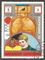 116 Ajman Sapporo 72 Olympics Luge Sled Muller (AJM-190d) - Winter 1972: Sapporo