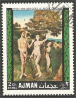 116 Ajman Hugo Van Der Goes Tableau Nu Nude Painting Pêché Originel (AJM-173) - Desnudos