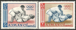 116 Ajman 1964 Olympics Tokyo Judo MNH ** Neuf SC (AJM-143) - Judo