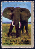 116 Ajman Elephant Elefant Elefante Olifant Norsu (AJM-137) - Eléphants