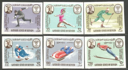 108 Aden Imperforate Winter Sports D'hiver Imperforate Non Dentelés MNH ** Neuf SC (ADE-38) - Hiver 1968: Grenoble