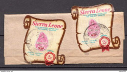 Postal History: Sierra Leone Wrapper With Self Adhesive Stamps - Sierra Leone (1961-...)