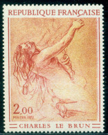 1973 Louise Le Brun,Kneeling Woman,painting,Charles Le Brun,France,1828,MNH - Otros & Sin Clasificación