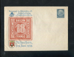 "DEUTSCHES REICH" 1939, Privat-Ganzsachenumschlag PU 120 C 2 "Philatelistentag" ** (80169) - Privat-Ganzsachen