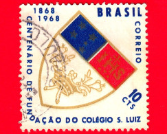 BRASILE - Usato - 1968 - Centenario Del St. Luiz College - Stemmi Araldici - College Arms - 10 - Usati