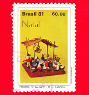 BRASILE - Usato - 1981 - Natale - Presepe, Taubaté (Candida) - 60.00 - Usados