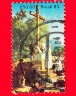 BRASILE - Usato - 1983 - 150 Anni Di Nascita Di Victor Meirelles De Lima - Dipinto La 1° Messa In Brasile (1861) - 250.0 - Used Stamps