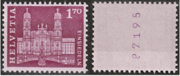 Schweiz Suisse 1963: ROLLEN MIT NUMMER 7195 AVEC N° Zu 392RM.01 / Mi 765R ** Postfrisch MNH (Zumstein CHF 10.00) - Franqueo