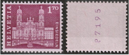 Schweiz Suisse 1963: ROLLEN MIT NUMMER 7195 AVEC N° Zu 392RM.01 / Mi 765R ** Postfrisch MNH (Zumstein CHF 10.00) - Coil Stamps