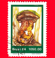 BRASILE - Usato - 1984 - Funghi - Calvatia Sp. - 1050.00 - Used Stamps
