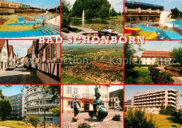 72688704 Bad Schoenborn Thermal Schwefelbad Kurhotels Strassenpartie Denkmal Fli - Bad Schoenborn