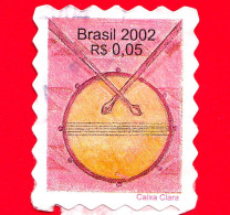 BRASILE - Usato - 2002 - Strumenti Musicali - Cassa - Tamburo -  Caixa Clara - Drum - 0.05 - Oblitérés