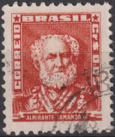 1954 Brasilien ° Mi:BR 847XI, Sn:BR 787, Yt:BR 576, Admiral Tamandaré - Used Stamps