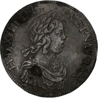 France, Louis XIV, Écu à La Mèche Courte, 1643, Paris, Argent, TTB - 1643-1715 Luis XIV El Rey Sol