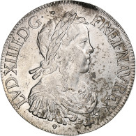 France, Louis XIV, Écu à La Mèche Longue, 1648, Toulouse, Argent, TTB+ - 1643-1715 Luigi XIV El Re Sole