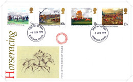 1979 Horse Racing Unaddressed FDC Tt (2) - 1971-1980 Dezimalausgaben