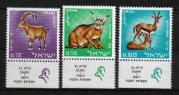 Israel 1967 Animals Y.T. 351/353 ** - Nuovi (con Tab)