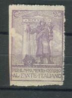 PER IL MONUMENTO OSSARIO  AL FANTE ITALIANO - Erinnophilie