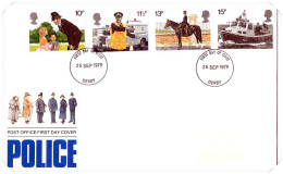 1979 Police Unaddressed FDC Tt - 1971-1980 Dezimalausgaben