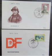 FDC 1757 'Davidsfonds' En 1758 'Koning Albert I' - 1971-1980