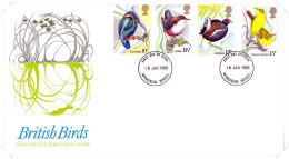 1980 Birds Unaddressed FDC Tt - 1971-1980 Decimal Issues