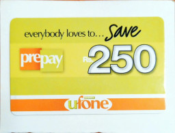 Ufone Gsm Sample Prepaid Phone Card - Collections