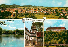 72647461 Herzberg Harz Panorama Jues See Schlosshof Burg Herzberg Am Harz - Herzberg