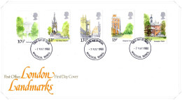 1980 London Landmarks Unaddressed FDC Tt - 1971-1980 Dezimalausgaben