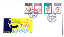 1980 Musicians Unaddressed FDC Tt - 1971-80 Ediciones Decimal