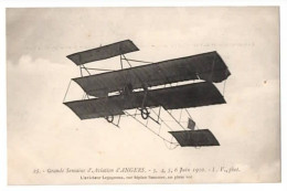 ANGERS - Grande Semaine D'Aviation D'ANGERS, - 3, 4, 5, 6 Juin 1910 - L'Aviateur LEGAGNEUX, Sur Biplan SOMMER - - Reuniones