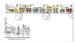 1980 Railway (2) Unaddressed FDC Tt - 1971-1980 Decimal Issues